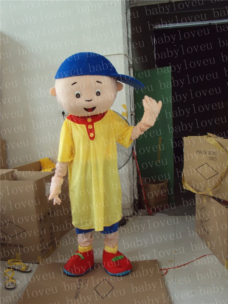 Caillou Mascot Costume foam head shipping to worldwidein Anime