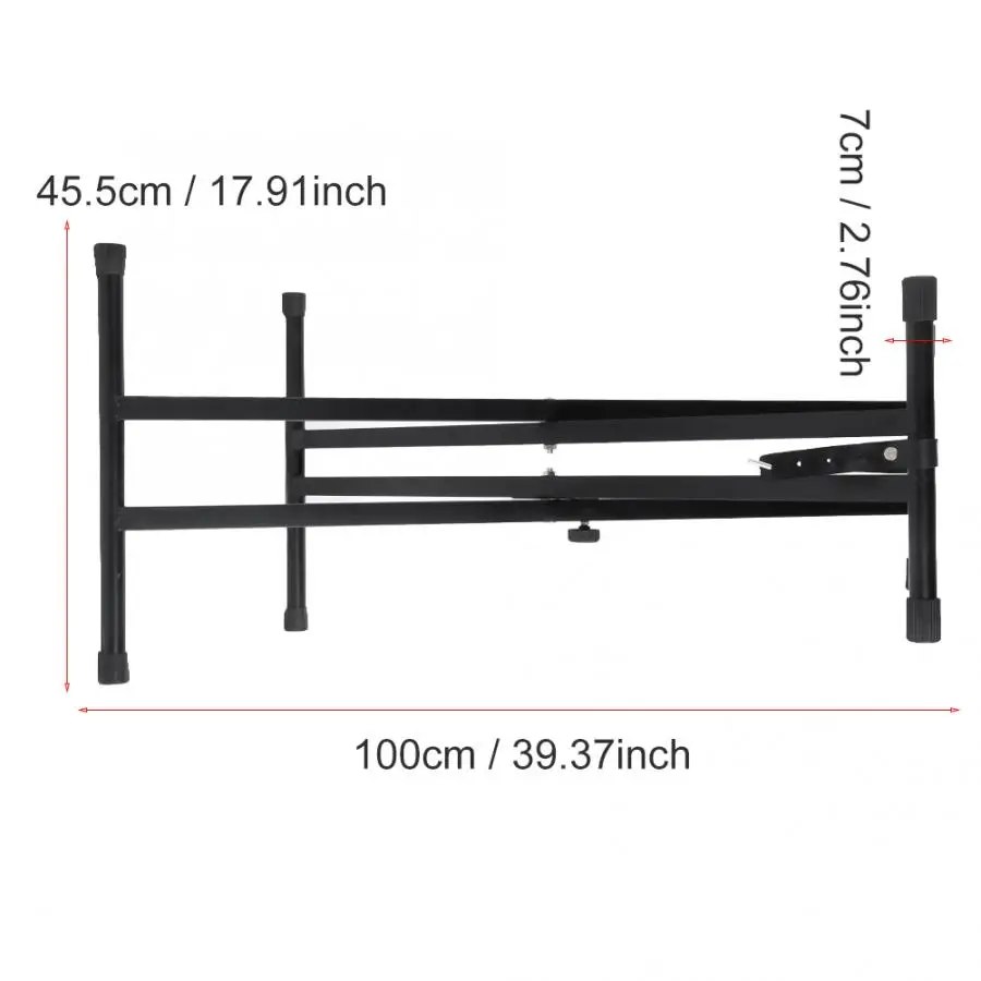 

Portable Piano Keyboard Stand Adjustable X-Style Piano Keyboard Stand Double Braced Music Electric Organ Holder