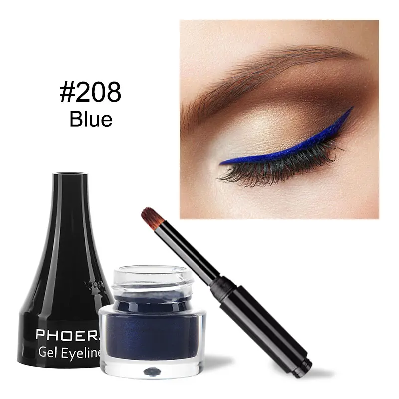 PHOERA Makeup черная водостойкая гелевая подводка для век Косметическая ...