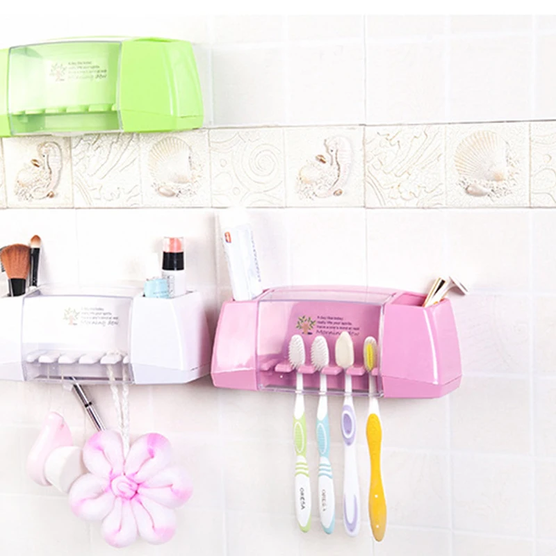 الإبداعي حامل تخزين مربع الغراء اللاصق القوي الحمام معجون الأسنان حامل فرشاة مستلزمات منظم