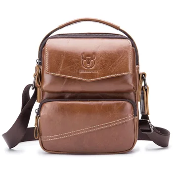 

Genuine Leather men briefcase Men handbags shoulder bag Messenger bag leather portable multi-function bag totes bag handbags