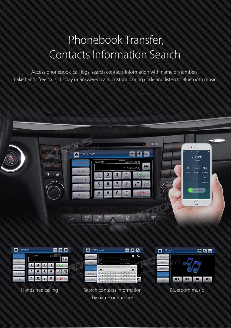 Best XTRONS 7 inch 2 din Radio Car DVD Player CANbus GPS Navigation for Mercedes Benz E-Class W211 E200 E220 E240 E270 E280 2002-2008 9 Best XTRONS 7 inch 2 din Radio Car DVD Player CANbus GPS Navigation for Mercedes Benz E-Class W211 E200 E220 E240 E270 E280 2002-2008 9