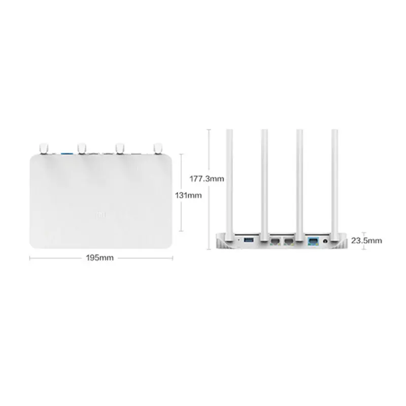 Xiaomi Mi маршрутизатор 3g WiFi ретранслятор 2 4G/5G 1167 Мбит/с 802.11ac двухдиапазонный 256 Мб