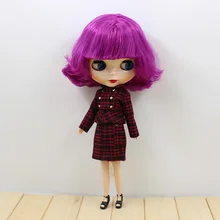 Обнаженная кукла для серий No.130BL732 кукла фиолетовые волосы белая кожа подходит для DIY сменная игрушка для девочек