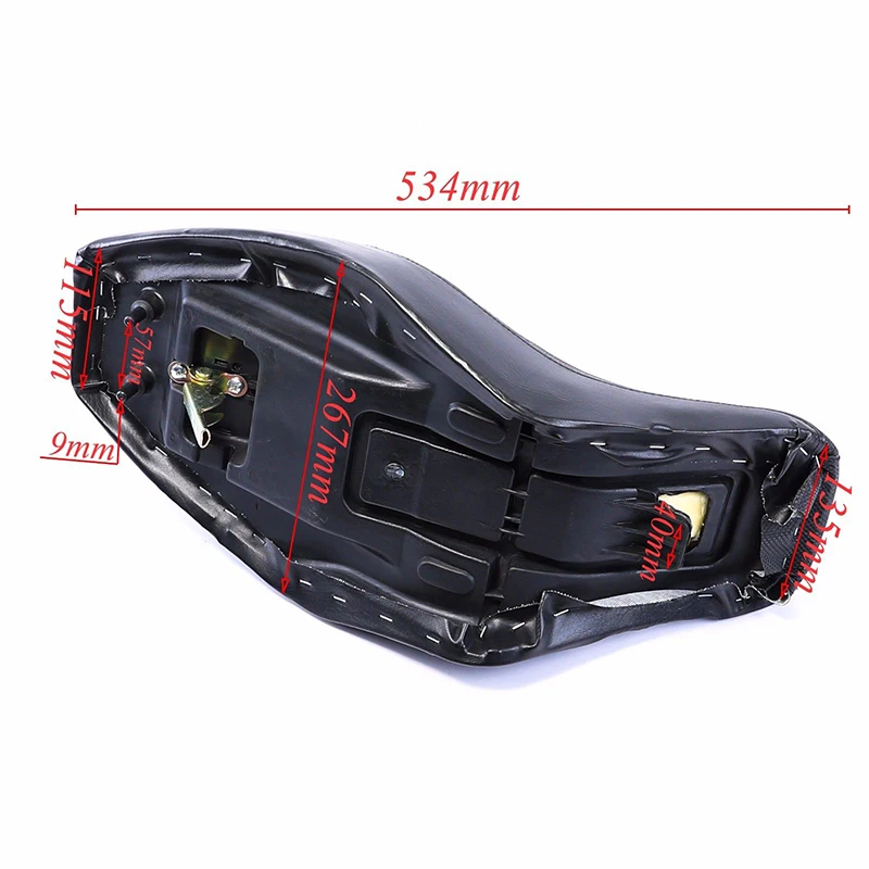 Almofada Preta Moto Motocicleta 1 Pcs Atv Quad Seat Mini Venda 534*267mm 7 High Quality Automóveis e motos