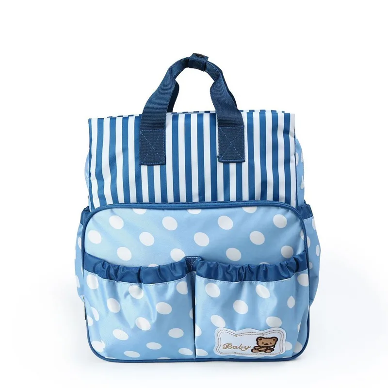 MOTOHOOD Striped Baby Bags For Mom Diaper Bag Fashion Mummy Maternity Nappy Bag Large Capacity Infant Bag Organizer (4)