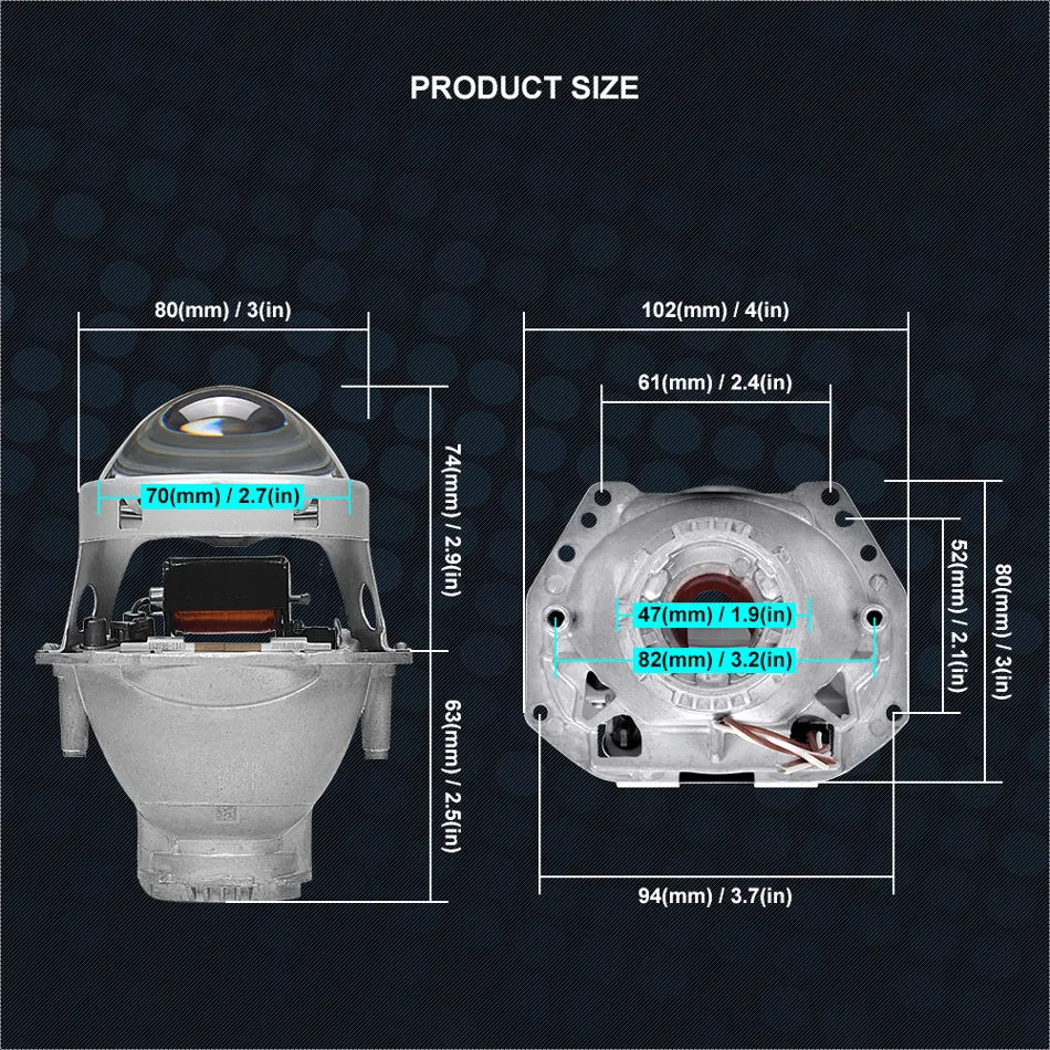 Авто 3 ''фары HID Bi-xenon объектив для Hella 5 проектор Замена одной ксеноновой фары модернизации D1S D2S D3S D4S лампы