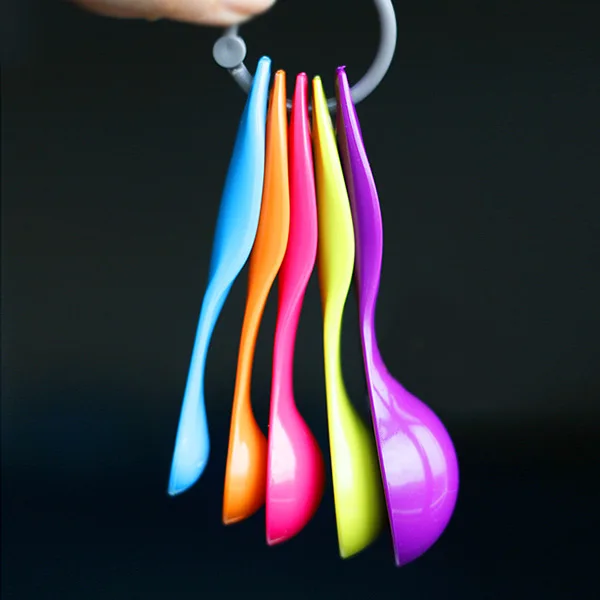 5 pcs Colorful Measuring Spoons Set Kitchen Tool Utensils Cream Cooking Baking