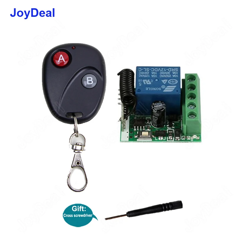 

433 MHz Universal Wireless Remote Control Switch DC 12V 1CH RF Relay Receiver Module And Transmitter for Smart Home Light Switch