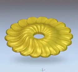 3D модель рельефного для ЧПУ в STL формат файла rosette_29