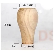 См 4 шт./лот 12x6 см Европейский мебельная ножка резные деревянные ТВ кабинет сиденье ног ванная комната ножки для тумбы