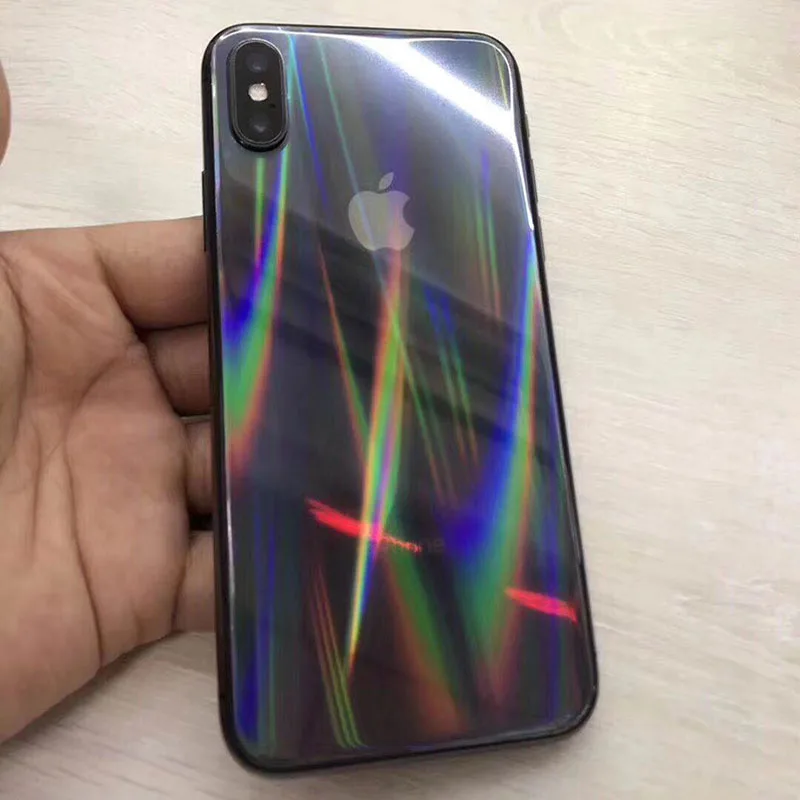 Модные лазерные прозрачные наклейки на заднюю панель телефона для iPhone 11 6S 7 8 Plus X XS