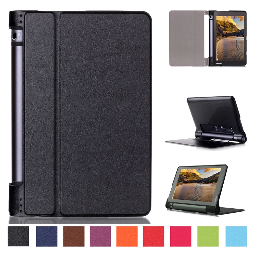 GLIGLE ультратонкий кожаный чехол для Lenovo Yoga Tab3 8 YT-850F + Led сенсорная ручка бесплатная