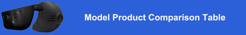 Model product comparison table 