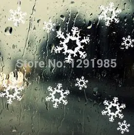 

Christmas Window Wall glass decals stickers Snowflakes Indoor ornament decoration Xmas crafts Home fashion Vinyl wallpaper