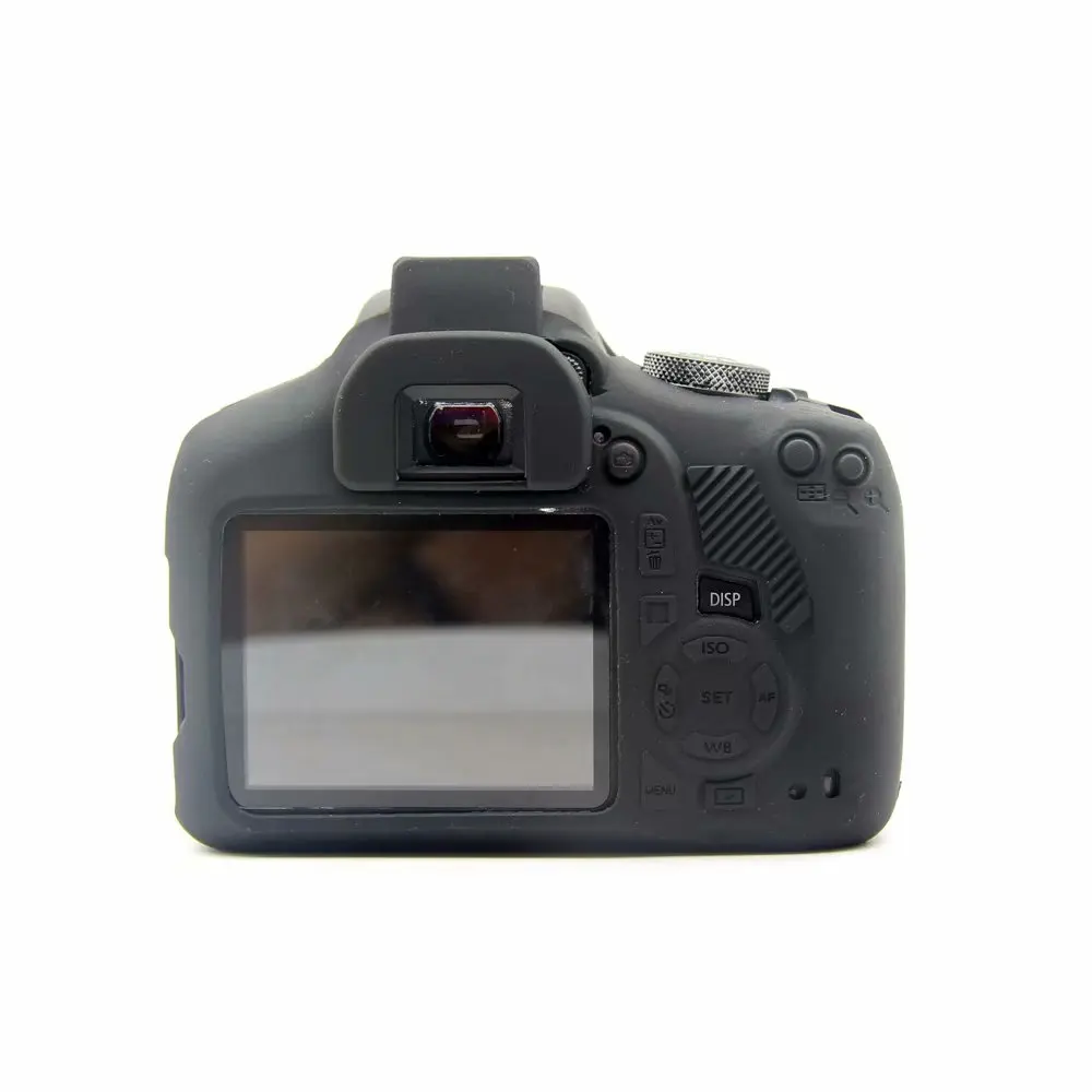Силиконовая кожа брони чехол корпус протектор для Canon 1300D 1500D Rebel T6 Kiss X80 цифровая камера