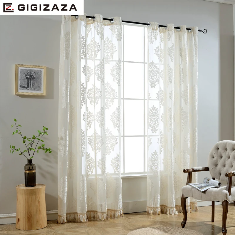 Neilabee Buy Cheap Gigizaza Beaded Door Voile Curtain Tassel