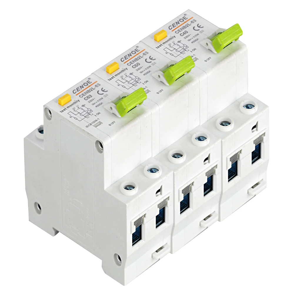 

2019 new fashion16A 25A 32A 63A circuit breaker 1P+N DPNL residual current Circuit breaker with short circuit Leakage protection