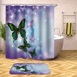 Rideau De Douche новый водонепроницаемый разноцветный конский Душ занавес экологичный моющийся ванный с кольцами для домашнего декора