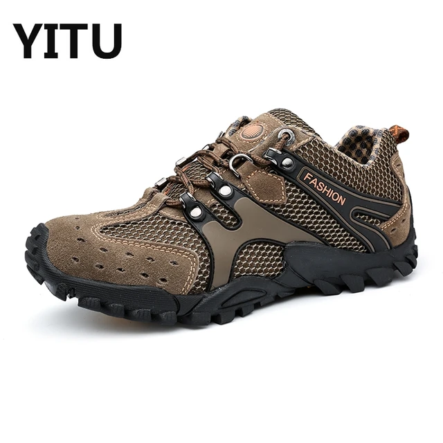 Hiking Tracking Shoes For Man Abrasion Anti-Slip Mens Outdoor Shoes Shockproof Climbing Shoes Man Mountain Climbing Trainers