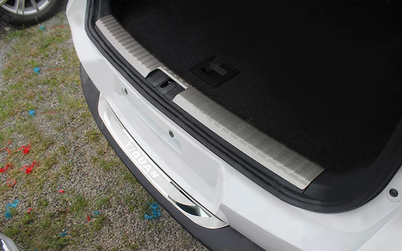 Внутренняя задняя защитная накладка для бампера из нержавеющей стали для Volkswagon VW Tiguan 2009