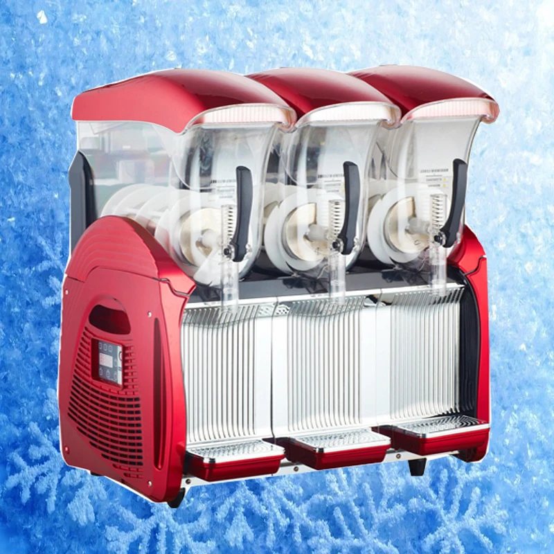 Коммерческий красный 3 резервуар для таяния снега машина 36L машина для измельчения льда машина для оттаивания снега