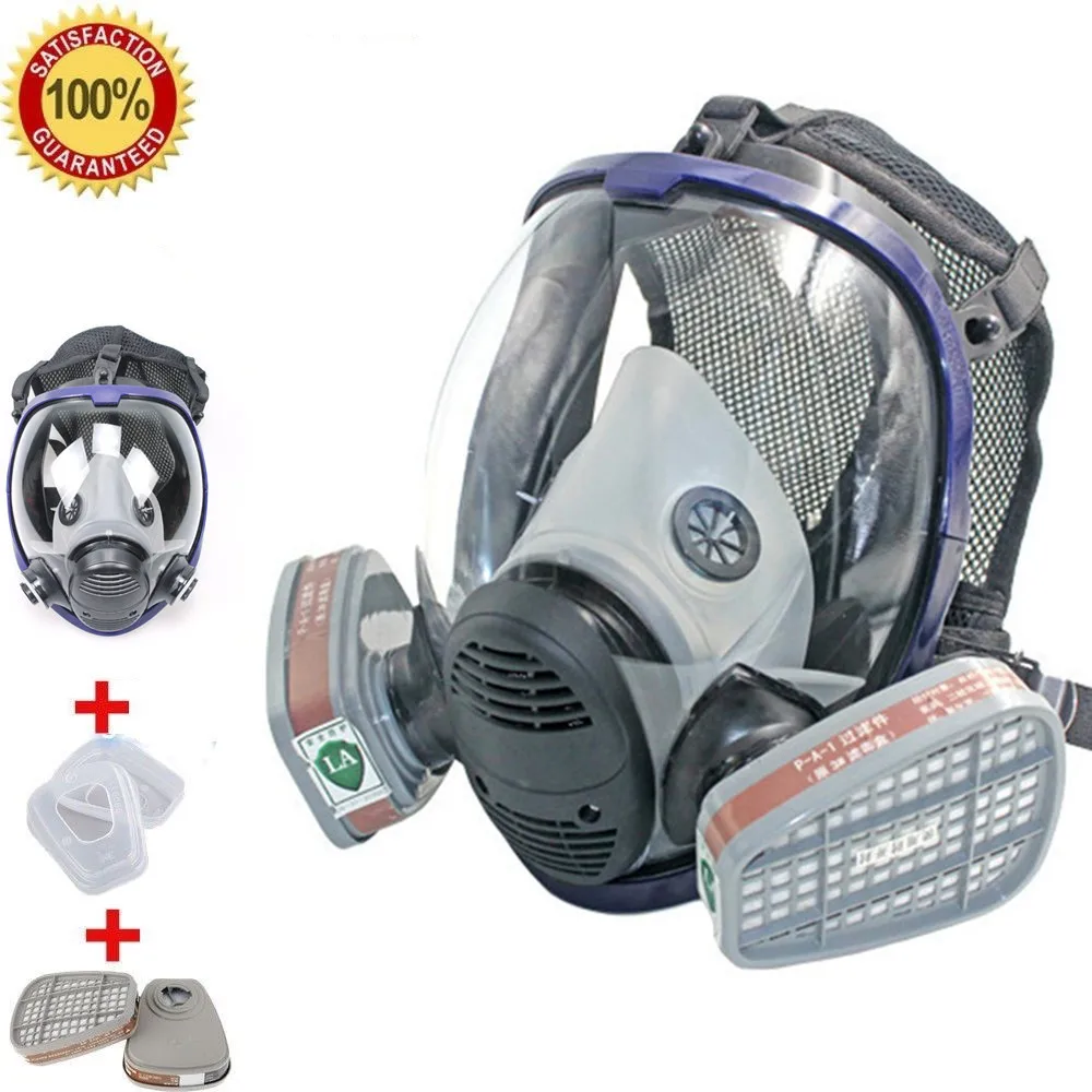

Full Face Respirator Gas Mask Breather Anti-dust Anti Organic Gas Safety Mask for Industry Painting Spraying Gas Mask