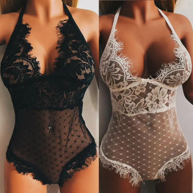 

CA Women Lingerie Lace Babydoll Underwear Pyjamas Sleepsuit Sleepwear Nightwear