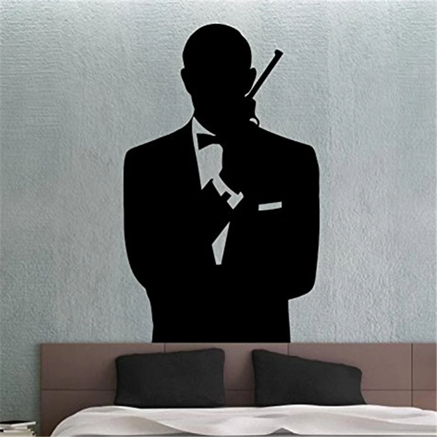 James Bond Wall Decal Movie Stickers Home Wall Decoration Living Room