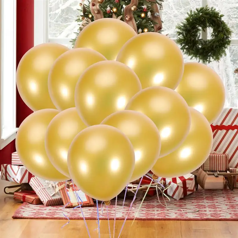 

100 PCS 10 Inch Pearl Latex Balloon Birthday Balloons for Wedding Festival Celebration Party Decorations