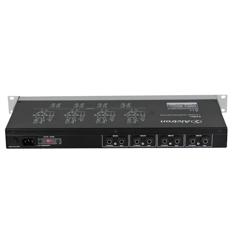 Alctron H4N Professional high-power 4 Channel Headphone Amplifier, Pro Line Distribution System, Audio Line Amplifiers Alctron H4N Professional high-power 4 Channel Headphone Amplifier, Pro Line Distribution System, Audio Line Amplifiers