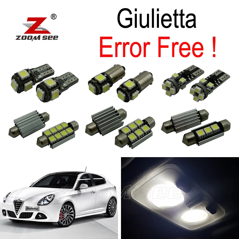 11pc x Perfect No Error LED bulb font b interior b font dome map light kit