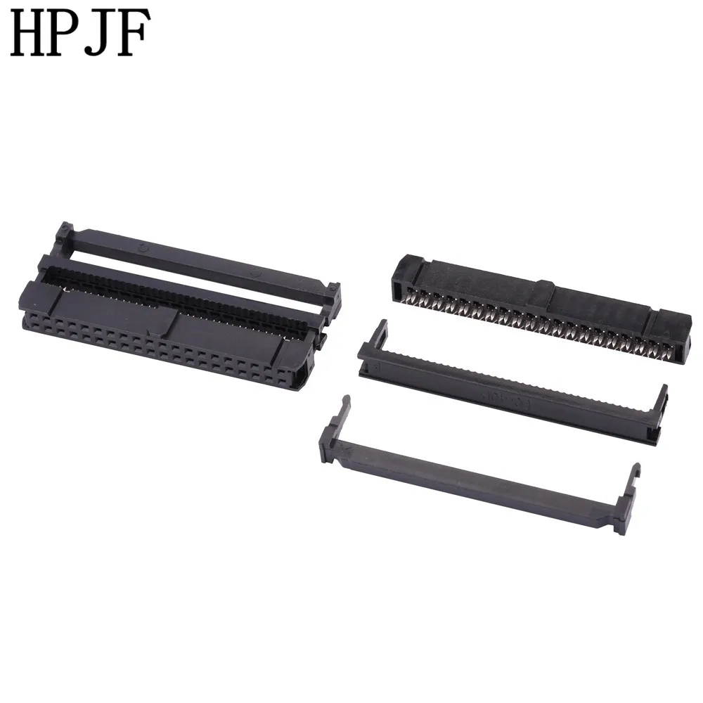 

10PCS FC-40P 2x20Pin Dual Row Pitch 2.54mm IDC Socket Connector Female Header 40-pin cable socket