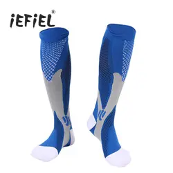 S-XL 1 пара унисекс для мужчин женщин сжатия носки для девочек поддержка ног чулки увеличение кровообращения модные