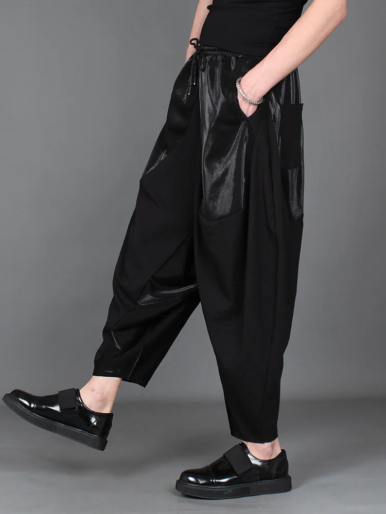 M-2XL! Новые летние мужские темные свободные брюки Harlan сшитые карманы в стиле
