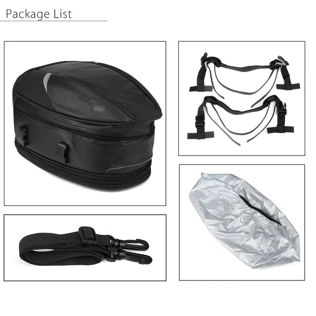 Mofaner Motorcycle Tail Bag Rear Seat Package Back Carry Shoulder Bag Rain Cover Waterproof Motorbike Tool Bags For Honda