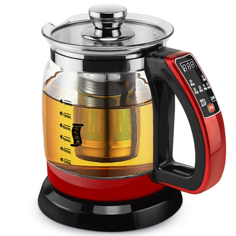 VOSOCO Electric kettle Health preserving pot 1 2L 700W Multifunctional teapot tea pot boiled split glass
