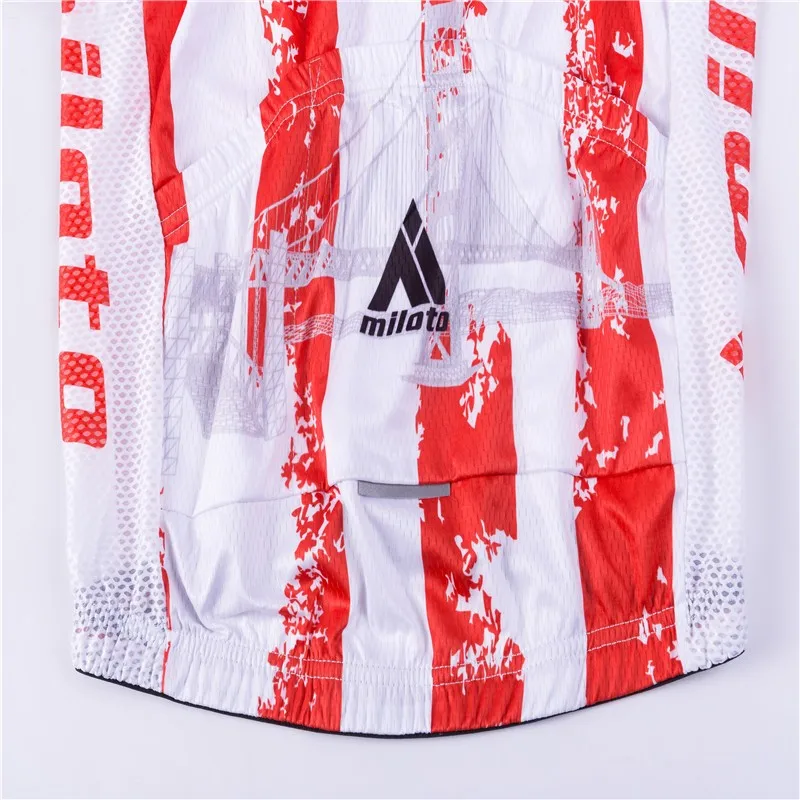 Miloto команда США стиль мужские с длинным рукавом Велоспорт Джерси Топы Осень велосипедный одежда для велоспорта Ropa Ciclismo MTB футболка для езды на велосипеде