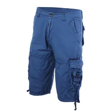 Loozykit повседневные летние мужские однотонные Свободные Комбинезоны в стиле сафари, короткие брюки в стиле хип-хоп с несколькими карманами для тренировок, пляжные шорты плюс