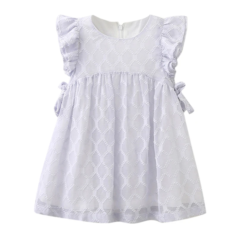 New Arrival Toddler Girls Summer Dress 2019 Toddler Kids Baby Girls Clothes Chiffon Bowknot Party Pageant Princess Dress V6@ (27)