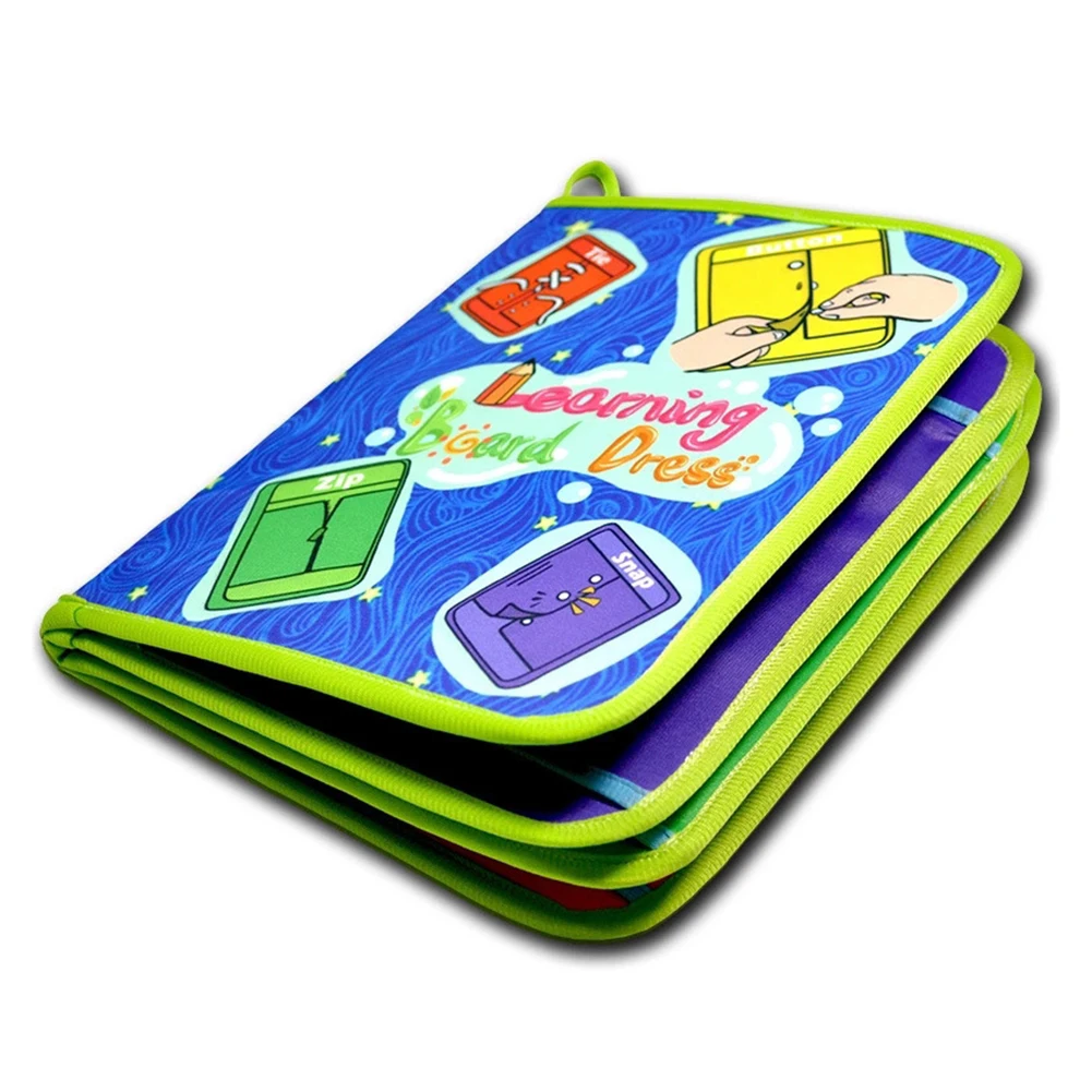 Baby Cloth Book Educational Toys Children Early Teaching Board for Zip