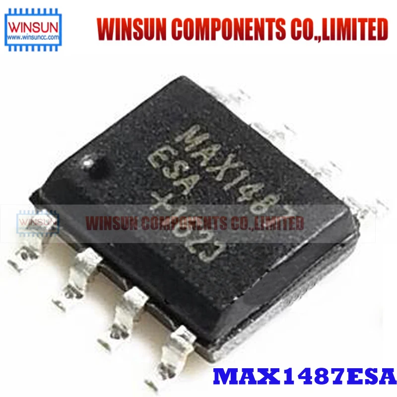 10 шт./лот MAX1487ESA лапками углублением SOP-8 RS-485/RS-422 трансивер MAX1487 SOP8 Фирменная