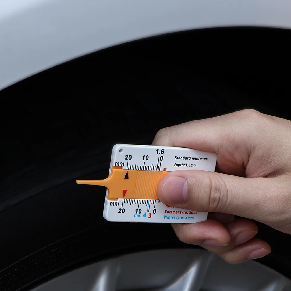 Car Tyre Tire depth Gauge Portable Tire Tread Depth Gauge Caliper for