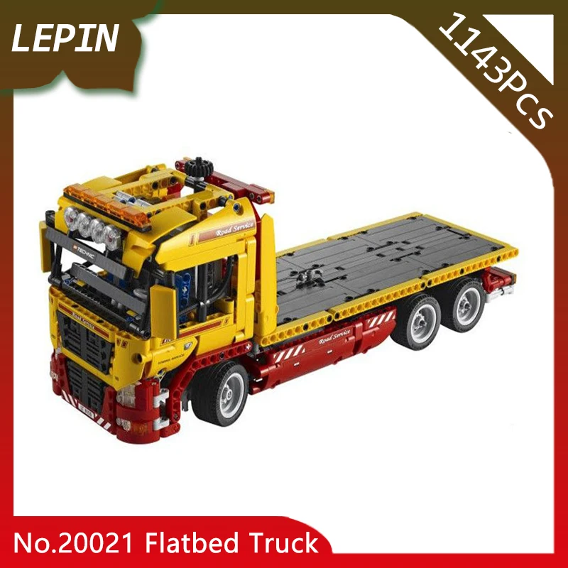 

Doinbby Store 20021 1143Pcs with original Box Technic Series Electric Flat trailers Model Building Blocks For Children Toys