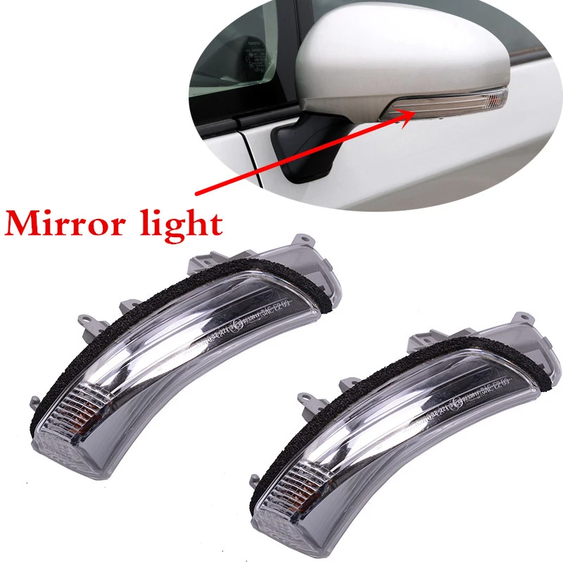 

CAPQX 2PCS Side Rearview Mirror Turn Signal Lamp Light 81740-52040 For Scion IQ PRIUS WISH RACTIS VERSO-S 2010-2015