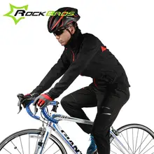 ROCKBROS, новинка, MTB, для спорта на открытом воздухе, флис, термо, ветрозащитные штаны, для велосипеда, водонепроницаемая куртка, пальто, зимние, теплые, велосипедные комплекты, костюмы