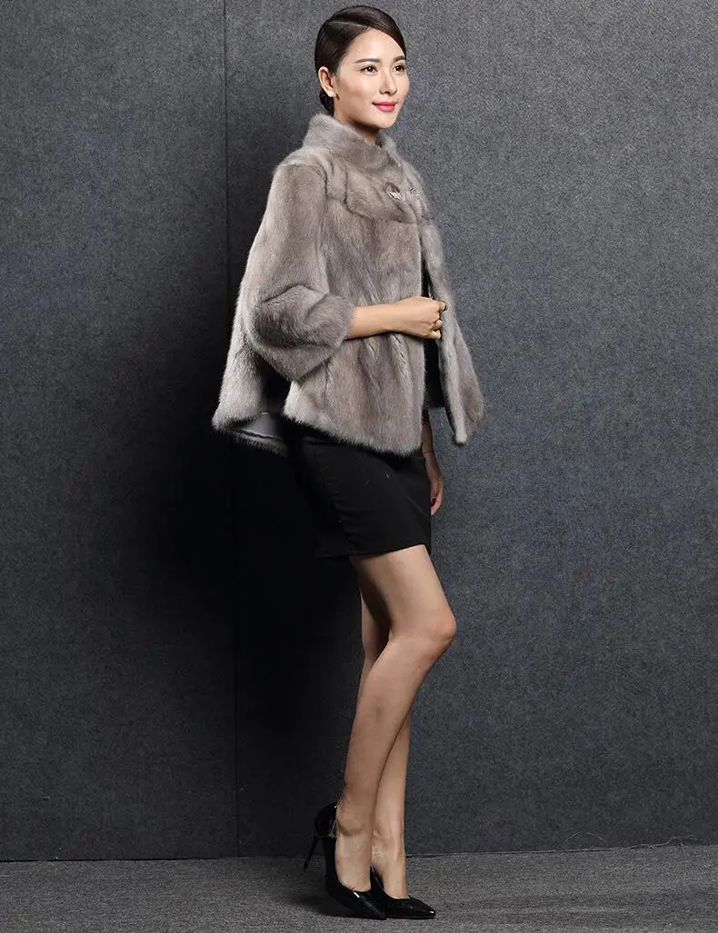 MSAISS зимнее женское Норковое Пальто с длинным рукавом, теплая верхняя одежда, модное повседневное теплое меховое пальто