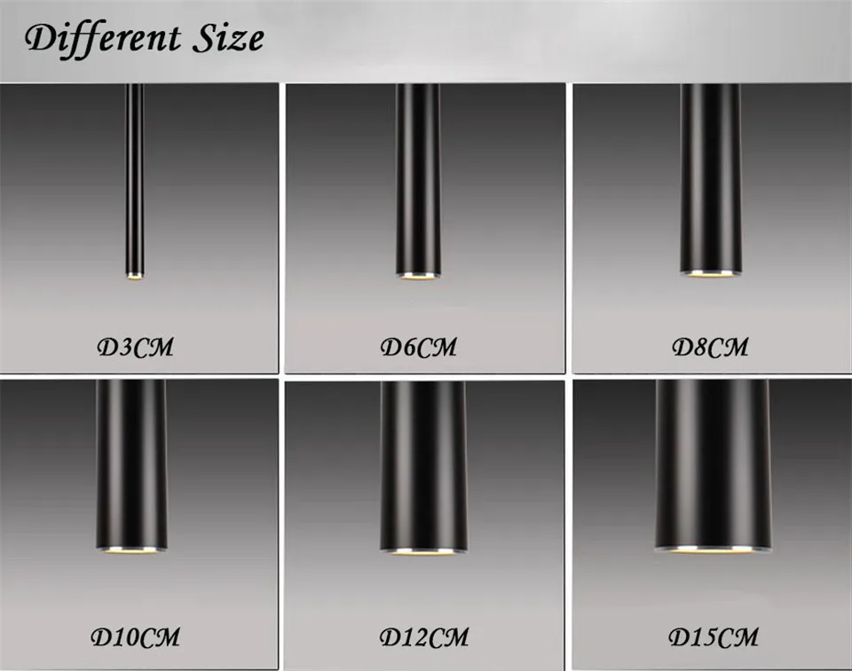 different size