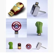 Капитан Америка Железный человек Халк Thor8GB 16GB U Диск флеш-накопитель USB флеш-накопитель карта памяти косплей реквизит