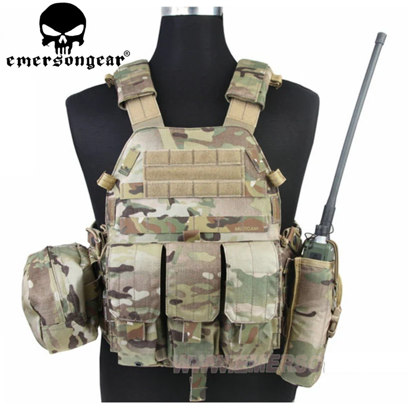 Тактический жилет Emerson gear LBT 6094 бронежилет с 3 мешками для охоты страйкбола Боевая